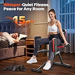 Hip Abductor Machine for Women/Men, Compact Glute Machine & Leg Exercise Equipment with Resistance Band, 6-Level Adjustable Booty Builder for Home Gym, Ultra Quiet, 360° Adjustable Leg Pads - Image 4