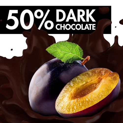 Anthon Berg Pflaume in Madeira – 220 g – Marzipanspezialität mit Frucht & Alkohol – 8 Zartbitterschokoladentaler mit Pflaumengelee & Madeira-Wein – Geschenkidee