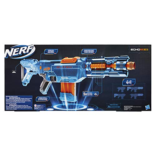 Lança Dardos Nerf Elite 2.0 Echo CS-10, com Clip para 10 Dardos e Tubo Frontal - E9534 - Hasbro