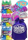 Kinetic Sand Rainbow Modeling Sand 5oz. Unicorn Castle Containers Gift Set Party Bundle with Bonus...