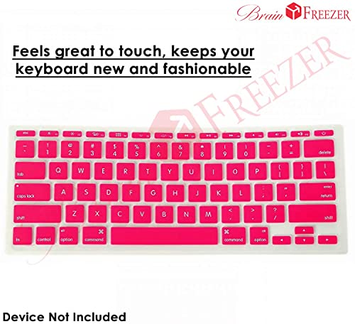 Image of Brain Freezer Premium Ultra Thin Keyboard Cover Protector for MacBook Air 13 inch A2179, A2337 M1 Chip (Year 2020+) (Pink)