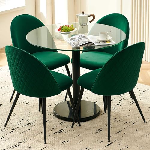 Homedot Round Dining Room Table Set for 4, 5 PCS