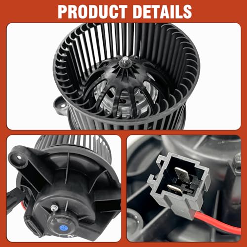 Image of Front AC Heater Blower Motor with Fan 700198 Fit for Ram Dakota 2011, for Dodge Dakota 2005-2010, Replaces for 5161007AB, 05161007AB