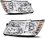 JSBOYAT Headlight Assembly Replacement for 09-18 Dodge Journey Driver and Passenger Side