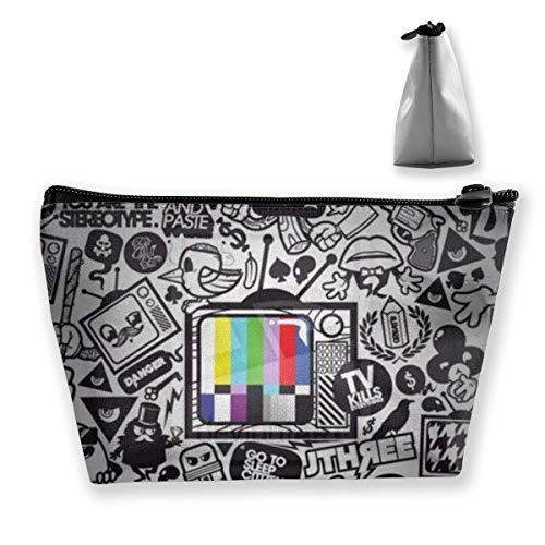 Preisvergleich Produktbild Black Bat Painting, tragbare Telefonmünze Aufbewahrung Trapez-Kulturbeutel, Make-up-Reise, Kosmetiktasche Waschbeutel
