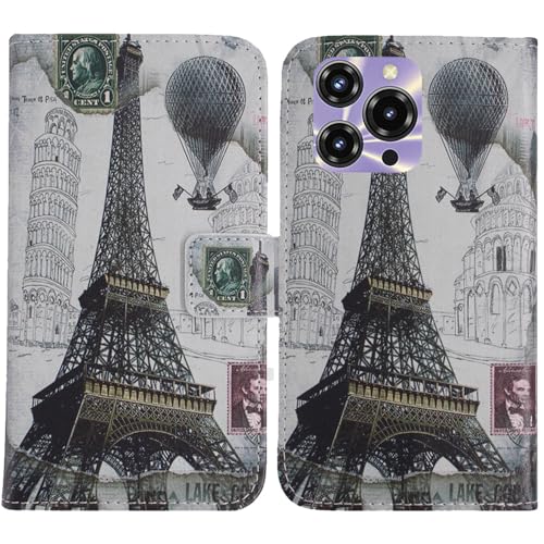 TienJueShi �G�b�t�F���� �ω��� �|�[�` �ی삷�� ������� Cover Case �V���R�[�� TPU Silicone �X�^���h ���U�[ ���� �J�[�h���[ �J�o�[ ���z �P�[�X �蒠�^ ���e Oukitel C69 7.2 inch