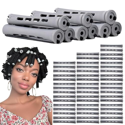 Rodillos Para Permanente - 60 Piezas Rizadores Pequeños Para Rulos | Herramientas De Peinado Para Mujer, Accesorios Para Rizar Para Viaje, Escuela, Peluquería, Hogar Y Salón De Belleza