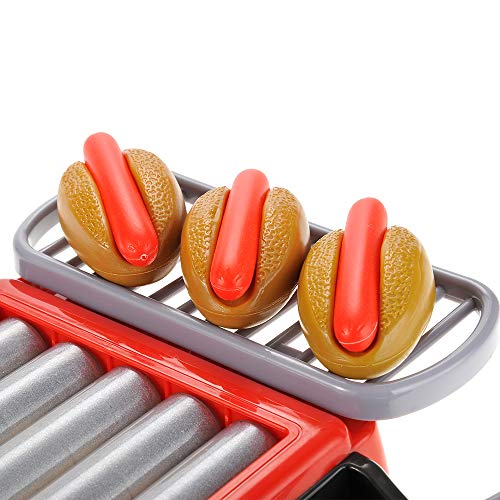 image for PowerTRC Hot Dog Roller Grill Play Set - Electric Stove Toy with Light
