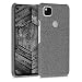 Produktbild kwmobile Schutzhülle kompatibel mit Google Pixel 4a - Hülle - Stoff Cover Handyhülle - Backcover in Grau