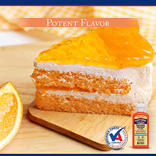 Happy Home Natural Orange Flavoring, Non-Alcoholic, Certified Kosher, 7 Oz #TOP2