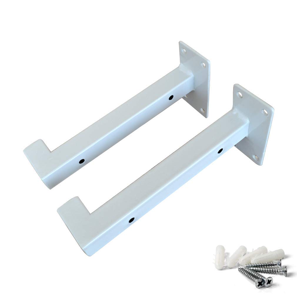 Supports d'étagère à angle droit cachée pour lèvre tube carré