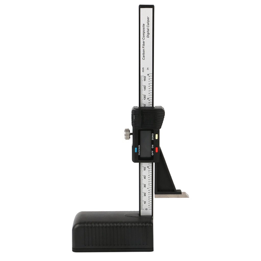 DIIOOMIEEU 0-6” 0-150 mm Digital Height Gauge Electronic Height Gauge Magnetic Height Measuremnet mm/inch Conversion for Industry