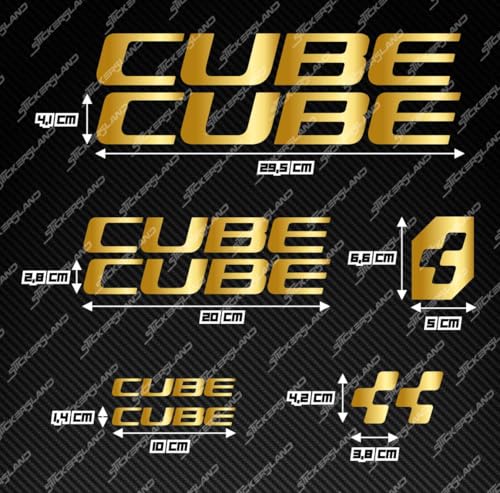 Kit autocollants Cube MTB pour masquer les rayures de cadre et de casque