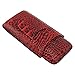 Travel Cigar Case Leather Soft Touch Fashion Appearance Portable Cigar Pouch for 3 Cigars (66)