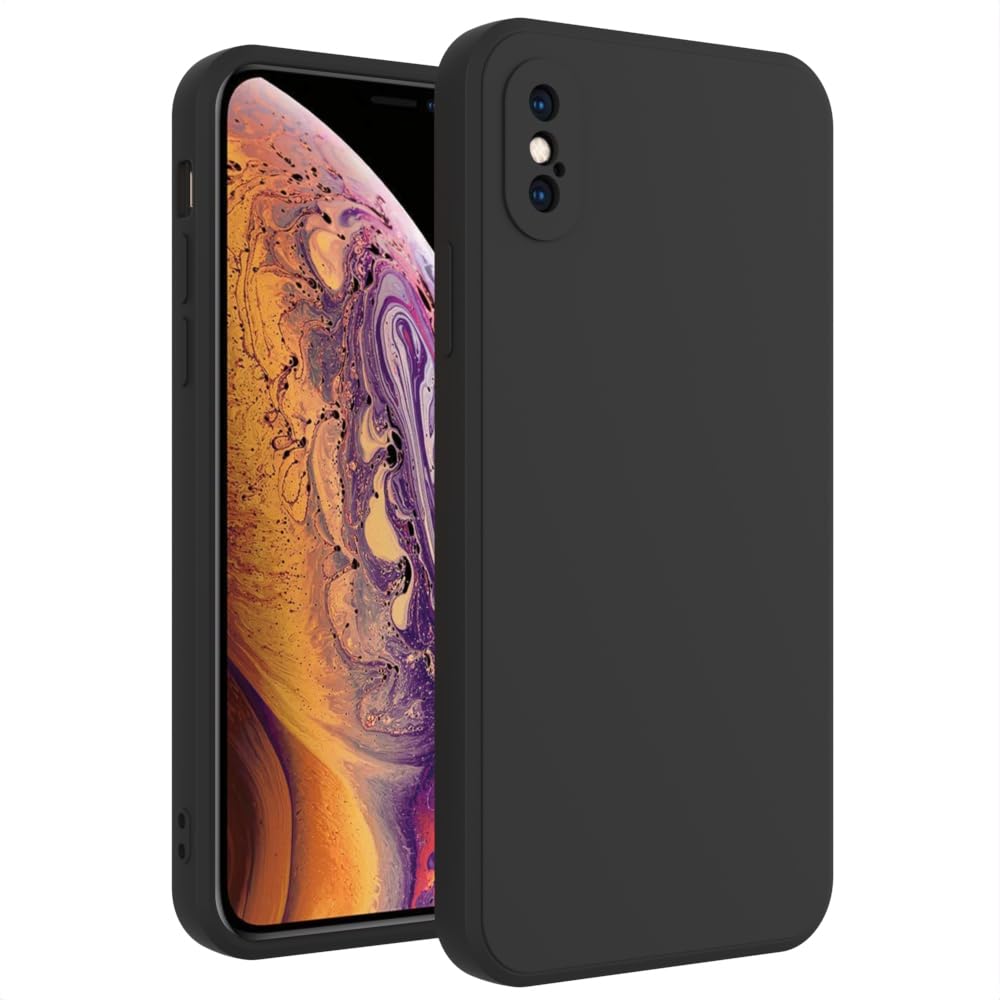 for iPhone Xs Case Black, Scratch Resistant with Soft Touch, Slim Thin Phone Cover for iPhone X 5.8 inch