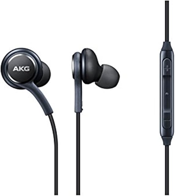Genuine Samsung Earphones Tuned by AKG - black, Tangle Free Fabric Cable, Clear & Balanced Audio Tuned By AKG, In-Line Controls, EO-IG955