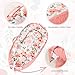 Baby Lounger Cover Girls, Cotton Newborn Nest Cover, Infant Lounger Replaceable Cover, Soft & Breathable, Reversible & Adjustable, Floral (Cover Only)