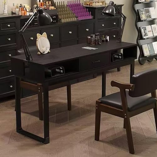 Unuonuo �l�C���T�����e�[�u���A�l�C���ƃ��C�N�A�b�v�̃��[�N�x���`�A�����o���t���A��d�w�݌v�A�����x�t�@�C�o�[�{�[�h�̃e�[�u���g�b�v�A�h���A�ϖ��Ր��A�ύ������A���͂ȑω׏d���A�g�ݗ��ĂƐ��|���ȒP�A����̃l�C���T������X�ߎ� �u���b�N 140x40x