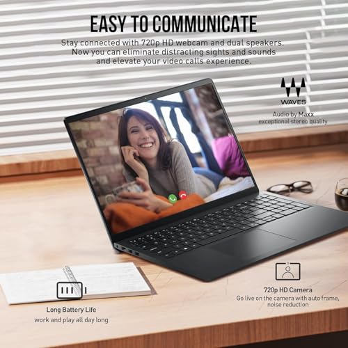 Image of Dell Inspiron 15.6 inch FHD Touchscreen Laptop, 13th Gen Intel Core i5 (Beat i7-1250U), 16GB RAM, 1.5TB Storage (1TB PCIe SSD + 512GB External), Win 11 with Office 365 for Web, USB-C, Long Battery Life