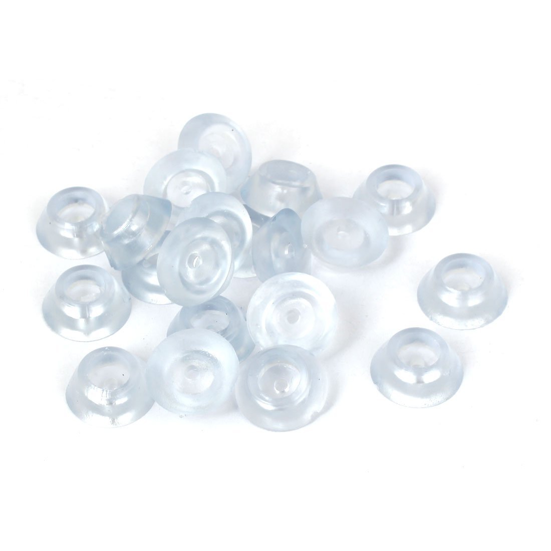 Generic 9mm Dia Hole 19x7mm Rubber Bumpers Furniture Desk Foot Pad