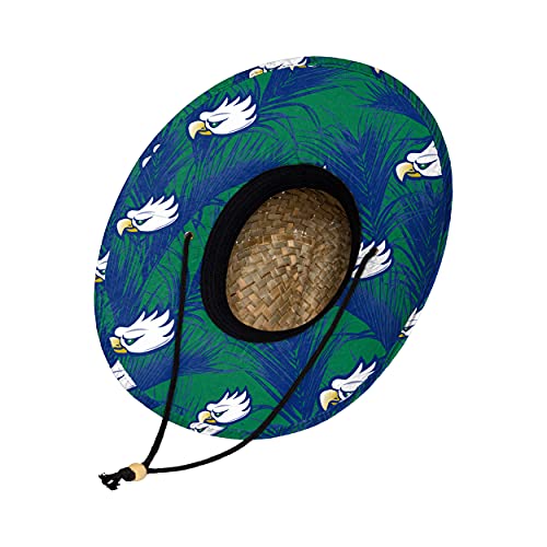 Image of FOCO Men's NCAA College Team Logo Floral Straw Sun Hat