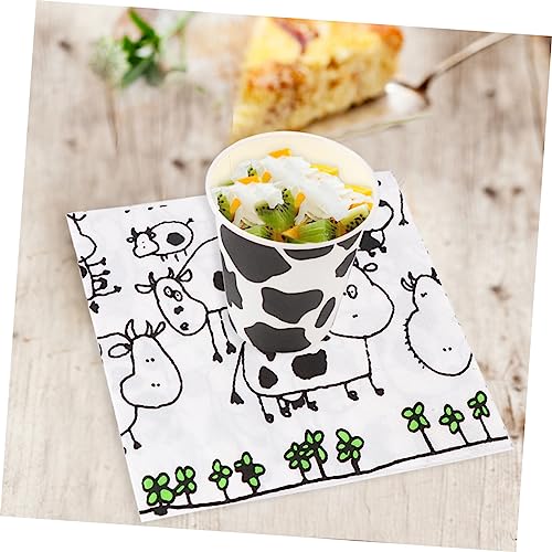 STOBAZA 1 Conjunto De 81 Peças De Talheres De Papel Para Festa Pratos De Sobremesa Guardanapos De Fe