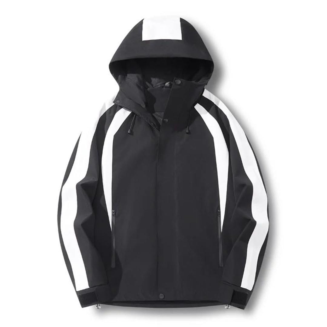 Ropa deportiva de montañismo para hombre, color sólido, para ocio, resistente al viento, transpirable, chaqueta de aventura
