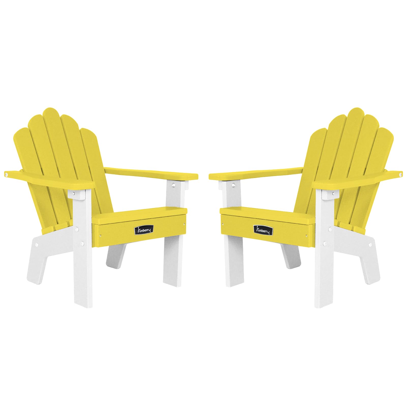 Kids Outdoor Chair, Kids Adirondack Chairs Set of 2, Toddler Outdoor Chair