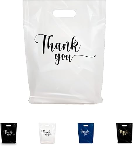 Miniatura 9 de Bolsas de tienda de mercancías de agradecimiento, diferentes tamaños de 9 x 12 pulgadas, 12 x 15 pulgadas, 15 x 18 pulgadas y 1.25 mil. Paquetes