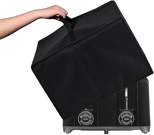 Miniatura 8 de NUENSS-ROR Funda para tostadora de 4 rebanadas, cubierta para horno de convección para electrodomésticos pequeños, a prueba de polvo, impermeable,