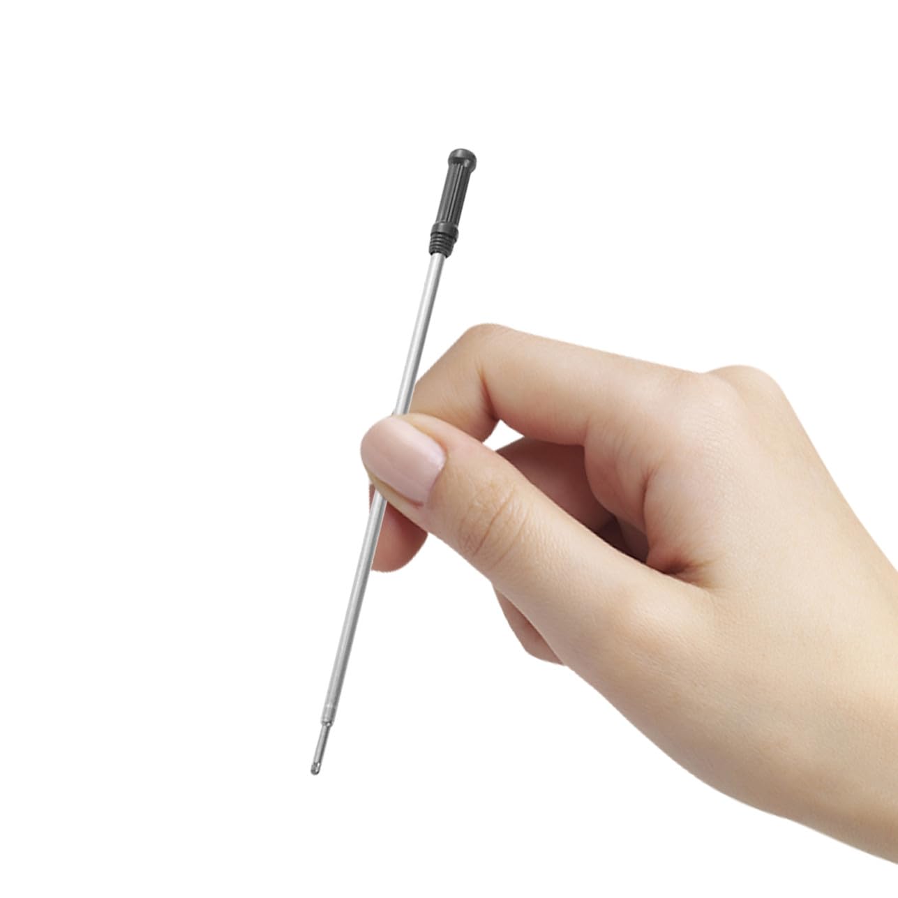 DOITOOL 250 Pièces Recharges Stylo Bille Noires Compatibles Universelles Encre Rapide Séchage pour Usage Bureau École et Maison