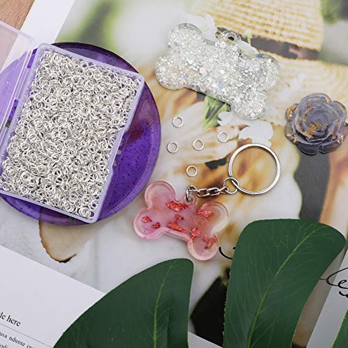 Aiex 1000Pcs 4Mm Metal Open Jump Rings, Silver Plated Round Ring Connectors For Diy Jewelry Making Repair Bracelet Necklace #TOP4