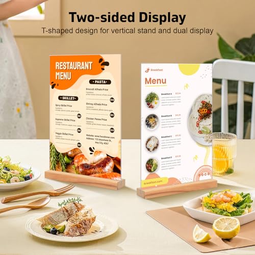 Porte affiche A4 acrylique double face : la solution stable pour afficher vos menus