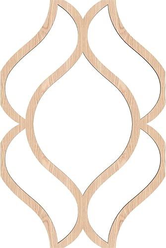 Miniatura 2 de Ekena Millwork WALW08X11X0250VILRO Villarreal - Paneles de pared de madera con calado decorativo extra pequeño, roble rojo