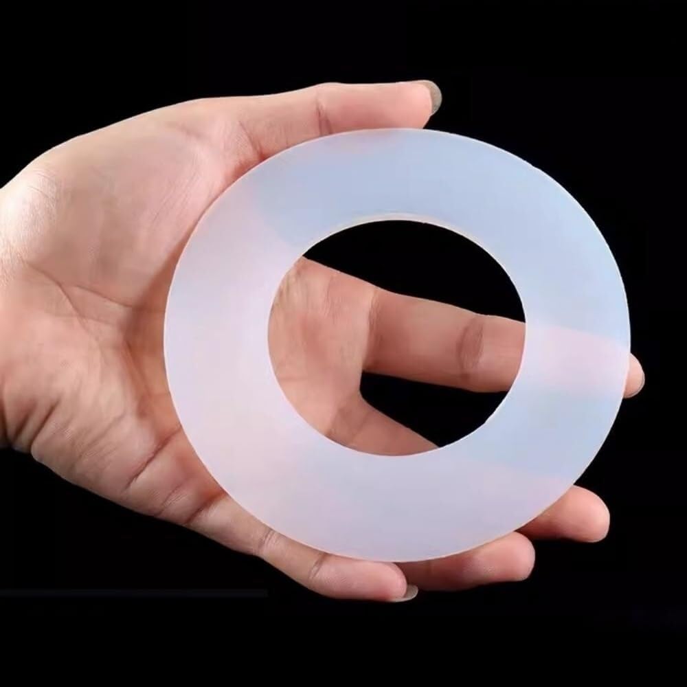 Junta de junta tórica de 100 piezas, junta plana de silicona, junta de tapón de fregadero, tapón de baño de labio, anillo de sellado de lavabo de lavadora, junta de tapón de bañera(11 * 3 mm)(42*56*3m