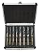 Neiko Pro® 10230B Silver and Deming Drill Bit Set with 1/2-inch Diameter Tri-flat Shank | 8-Piece Set