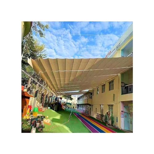 Toldo vela para exteriores retráctil contra acumulación de agua y calor en onda 4