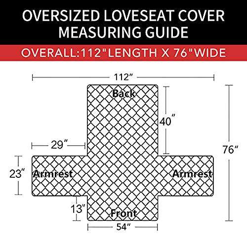 image for Easy-Going Sofa Slipcover Reversible Loveseat Sofa Cover Couch Cover f