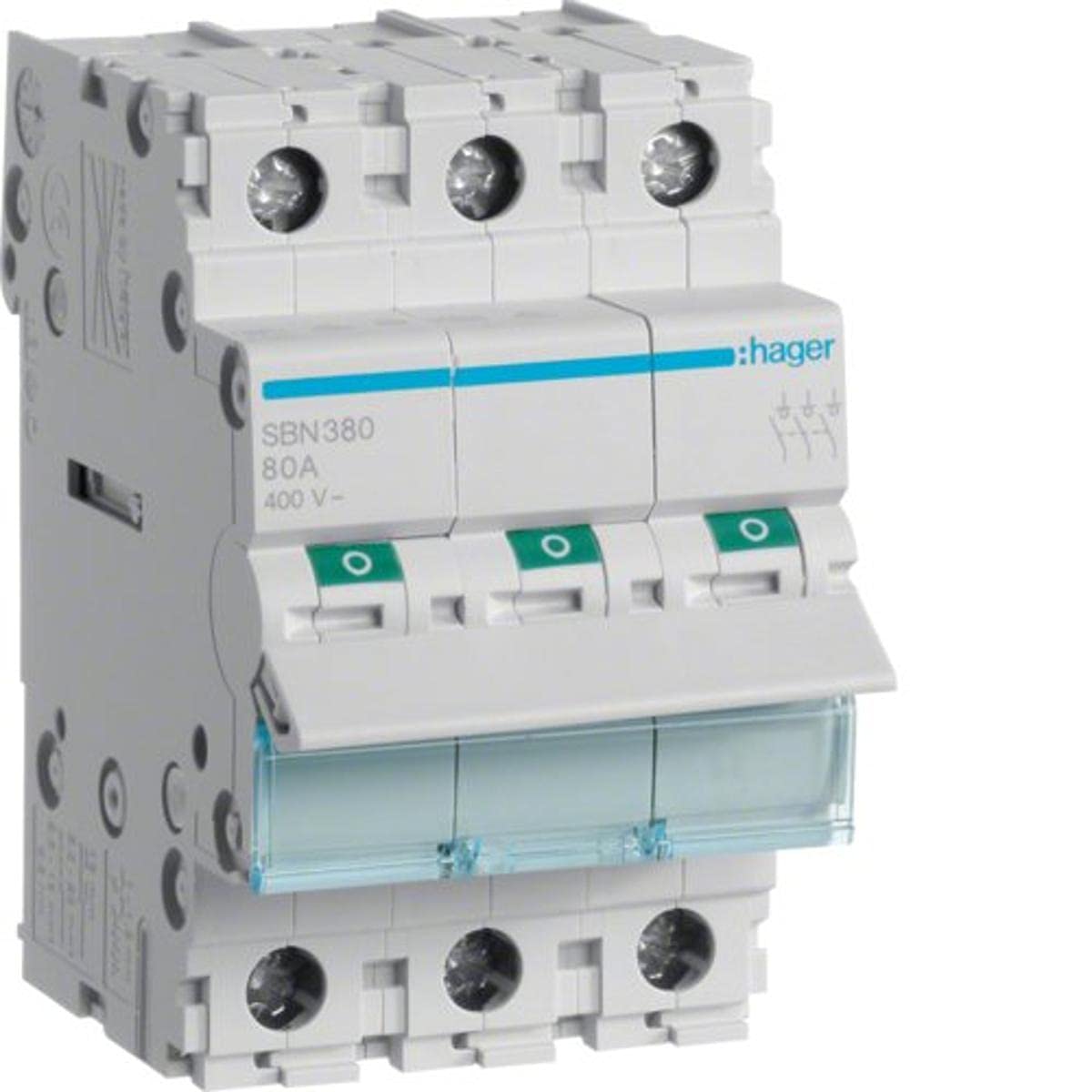 Interrupteur modulaire 3 poles 80A pour tableau electrique