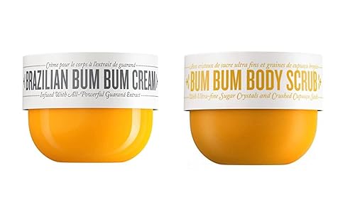 SOL DE JANEIRO Crema brasileña Bum Bum Bum con exfoliante corporal Bum Bum de tamaño completo para suavizar y apretar