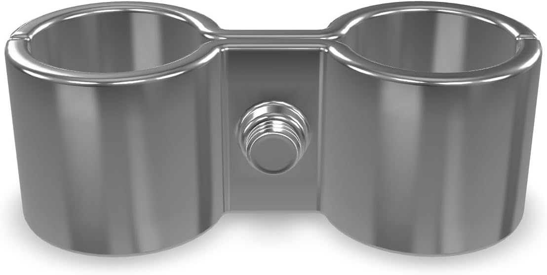 4 Pack! Chrome Post Clamp for Shelving Stability – Heavy-Duty, Corrosion-Resistant Chrome, NSF Certified, Easy Installation, Secure Connections Pack