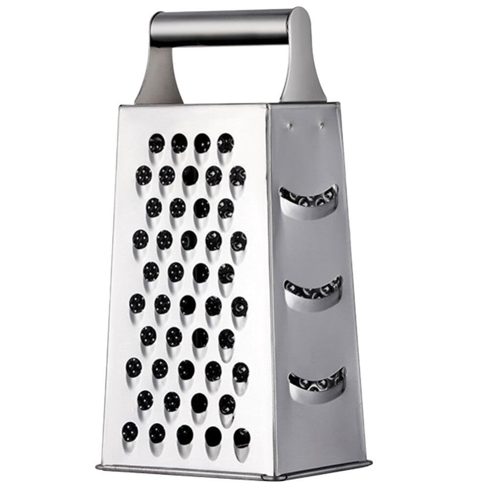 Rallador multifunción de acero inoxidable con mango antideslizante, triturador versátil de verduras y frutas para cortar y rallar fácilmente la cocina