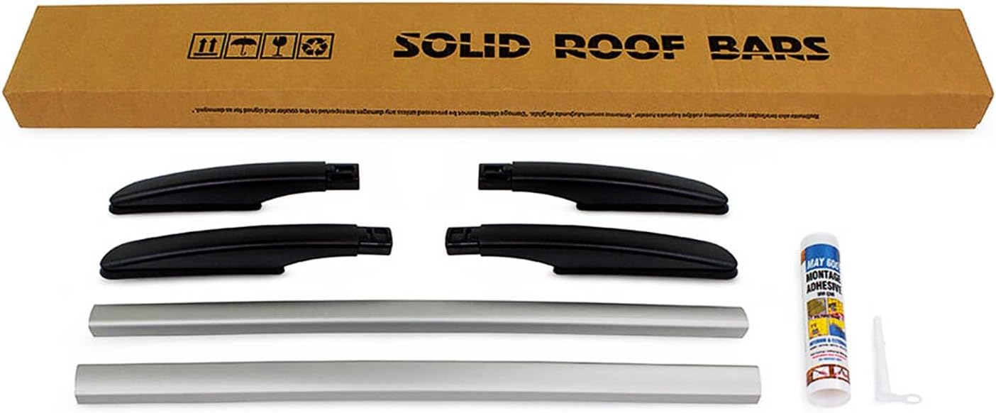 for Mitsubishi L200 2020-2024 Custom Fit Roof Rack Side Rails - 165 LBS Load Capacity, Durable Aluminum Construction Gray Color