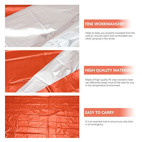 BESPORTBLE 1 conjunto de cobertores térmicos para barraca e manta de emergência para atividades ao a