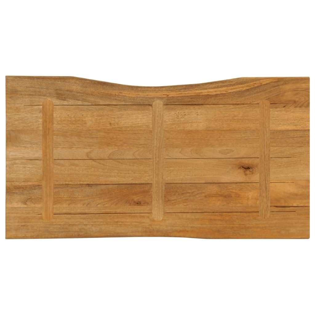 Dessus de table 120x60x3,8 cm bord vivant bois massif manguier