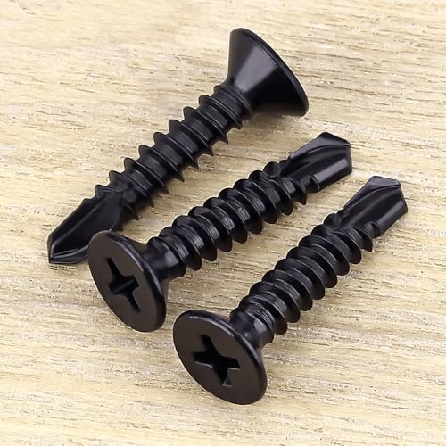 #8 x 1/2" Tornillos autorroscantes cabeza plana 100 pcs miniatura 2