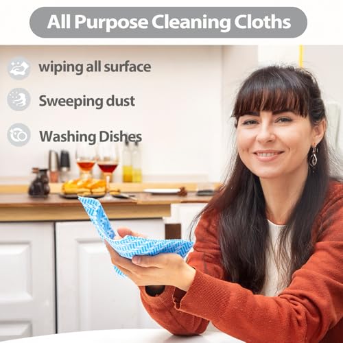 Disposable Dish Cloths,Multi use Reusable Cleaning Cloth,Machine Washable J Cloth,Heavy Duty Handy Cleaning Wipes 11.8" X 19.6" (50 Count) - Image 5