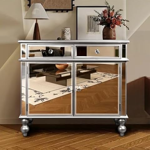 SciniWuds Mirrored Console Table Cover