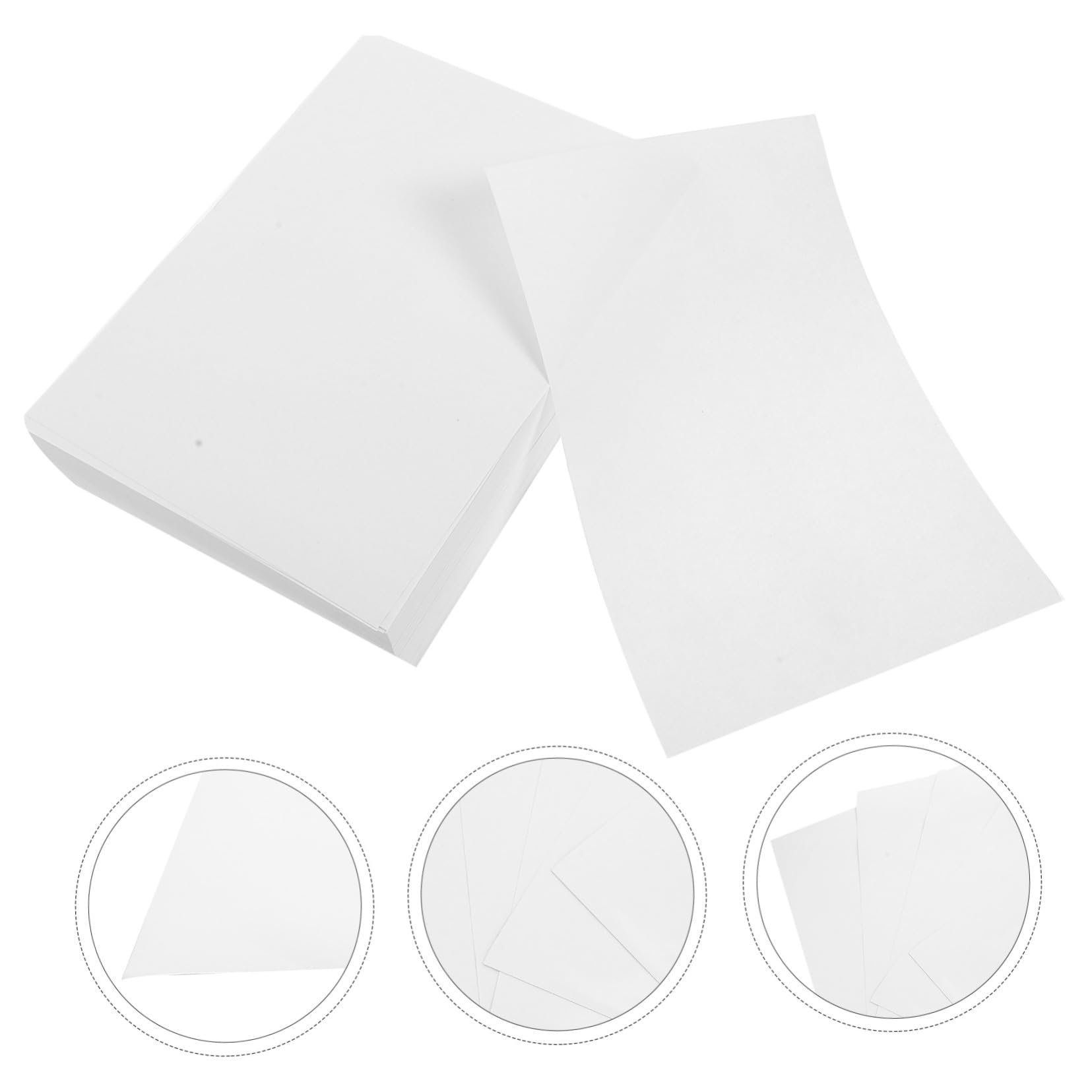 Alipis 500 fogli Carta per Stampante Bianca Multiuso per Ufficio e Scuola Carta Spessa e Liscia per Stampa e Disegno DIY Resistente e Adatta Fotocopie e Documenti