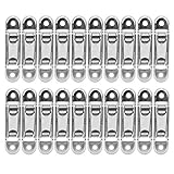 20Pcs Sliding Door Window Pulley Double Flat Rollers Plastic Steel Push Pull for Old Fashioned Sliding Door Pulley